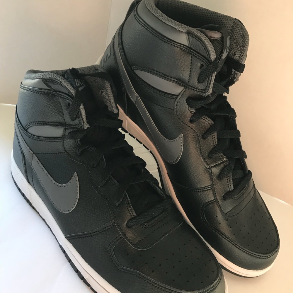NEW NIKE BIG HIGH AIR RETRO BLACK/GREY MEN'S SZ 11